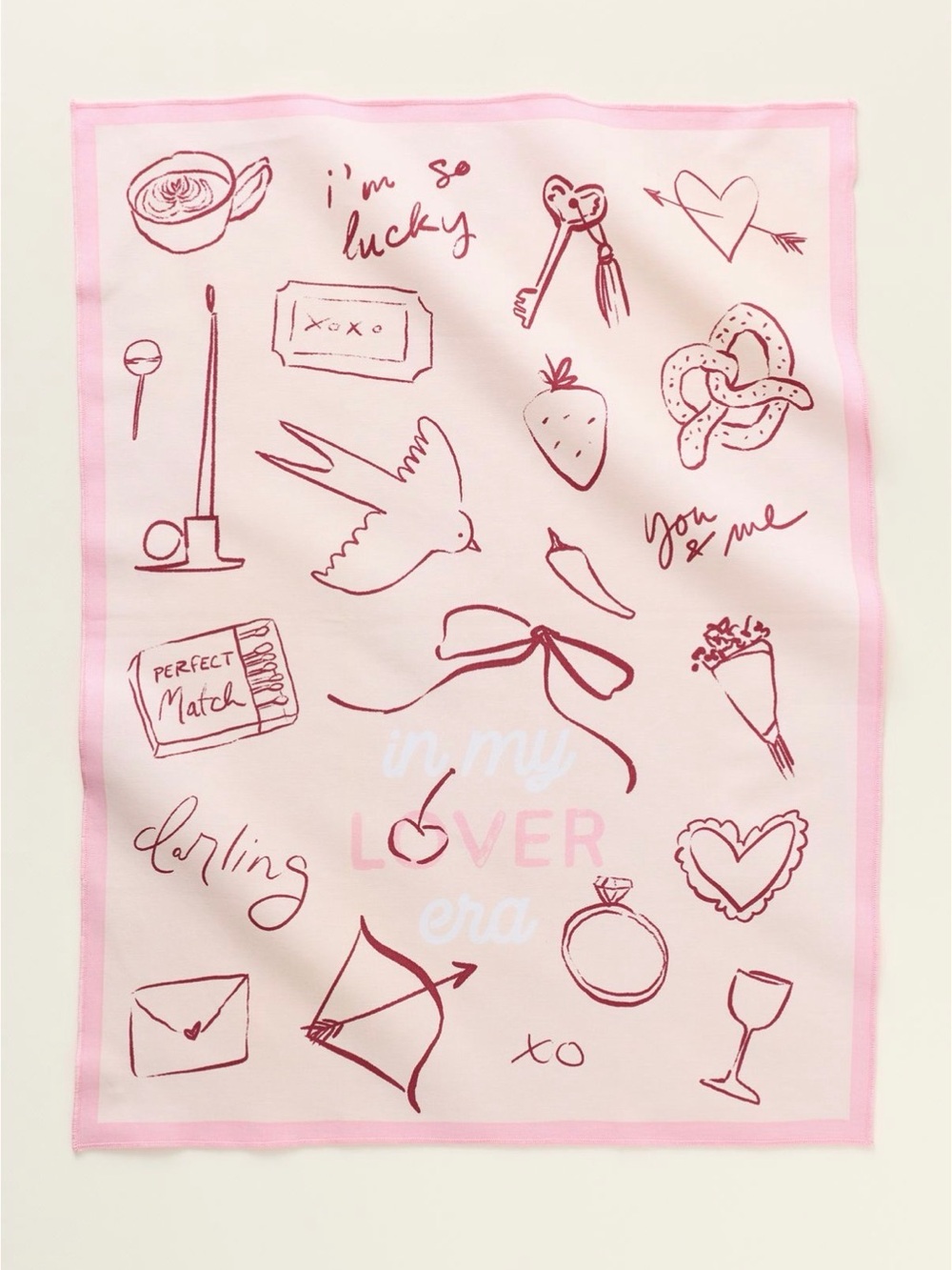 Anthropologie In my Lover Era Dish Towel